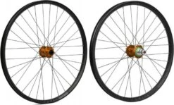 Pair Of Hope Fortus 26W Pro4 27.5 '' Wheel | Boost 15x110mm / 12x148mm | Orange Sram XD