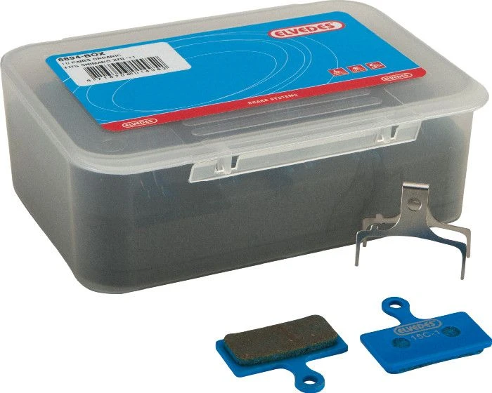 Box Of 10 Pairs Of Elvedes Shimano Organic Brake Pads BR-M666 M785 M985 3 Box Of 10 Pairs Of Elvedes Shimano Organic Brake Pads BR-M666 M785 M985
